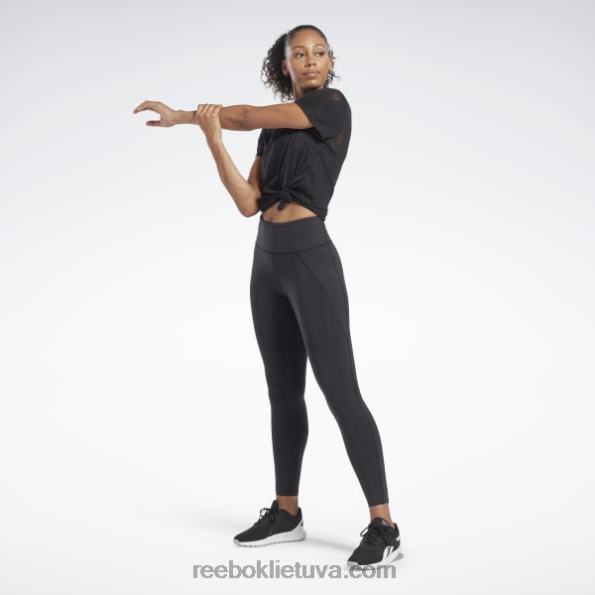 Reebok perdegimo marškinėliai FTYF8855 juodas moterys