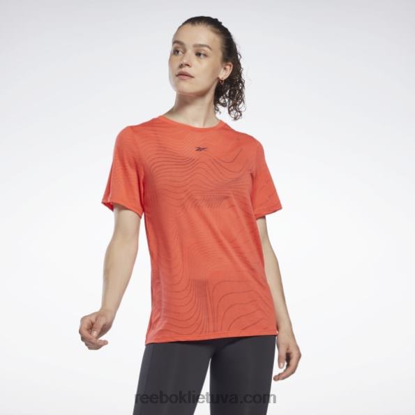 Reebok perdegimo marškinėliai FTYF8865 dinamiška raudona moterys