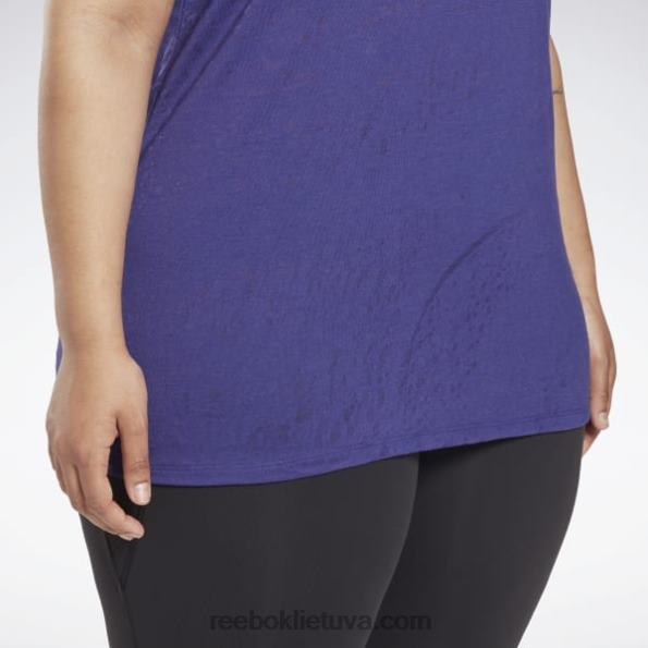 Reebok perdegimo marškinėliai (plius dydis) FTYF8545 drąsiai violetinė moterys