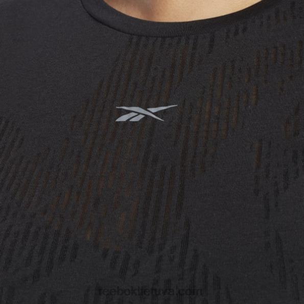 Reebok perdegimo marškinėliai (plius dydis) FTYF8902 juodas moterys