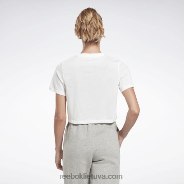 Reebok tapatybės marškinėliai FTYF8523 balta / vektorinė mėlyna moterys