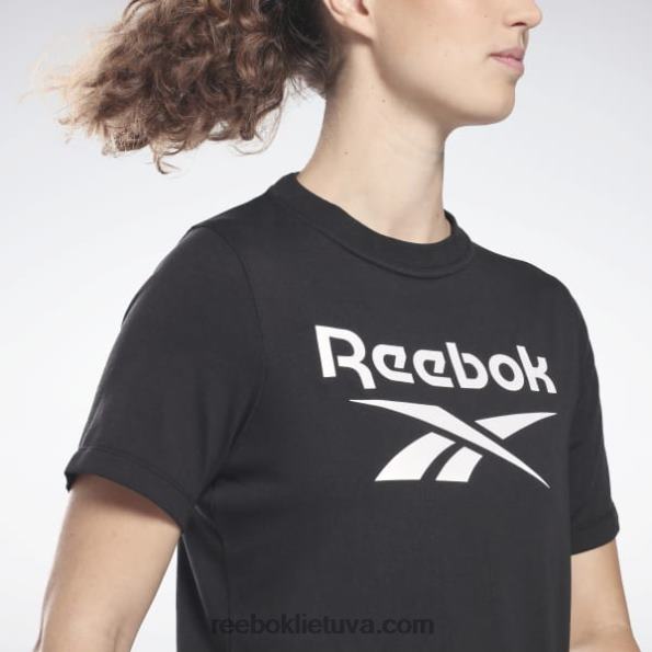Reebok tapatybės marškinėliai FTYF8713 juodas moterys