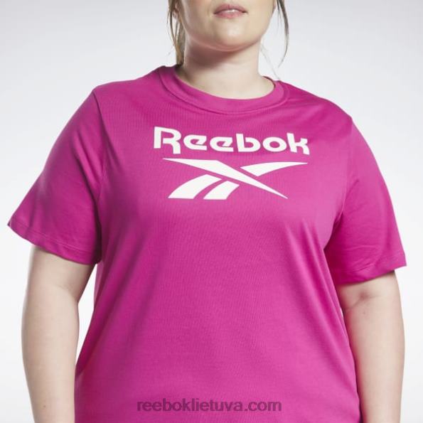 Reebok tapatybės marškinėliai (plius dydis) FTYF8624 pusiau išdidi rožinė moterys