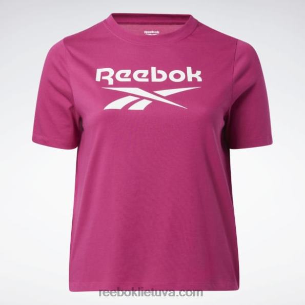 Reebok tapatybės marškinėliai (plius dydis) FTYF8624 pusiau išdidi rožinė moterys