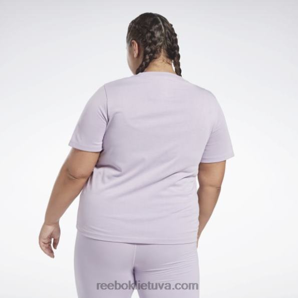Reebok tapatybės marškinėliai (plius dydis) FTYF8729 violetinė oazė moterys