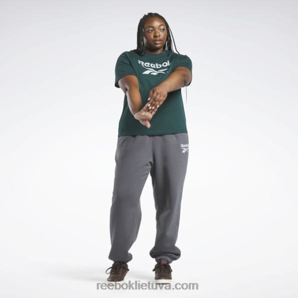 Reebok tapatybės marškinėliai (plius dydis) FTYF8958 miškas žalias moterys