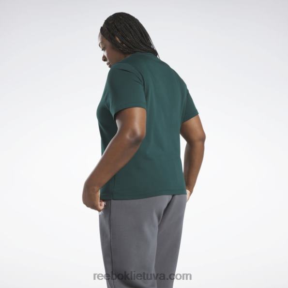 Reebok tapatybės marškinėliai (plius dydis) FTYF8958 miškas žalias moterys