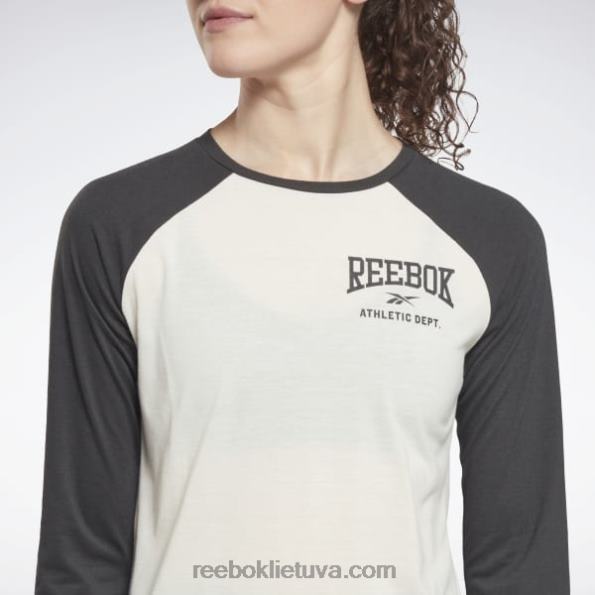 Reebok treniruotėms paruošti beisbolo marškinėliai FTYF8604 klasikinis baltas moterys