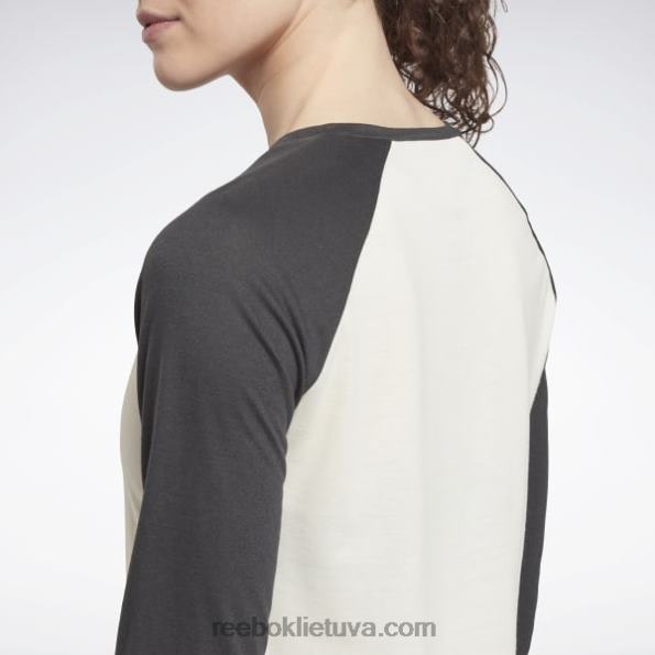 Reebok treniruotėms paruošti beisbolo marškinėliai FTYF8604 klasikinis baltas moterys