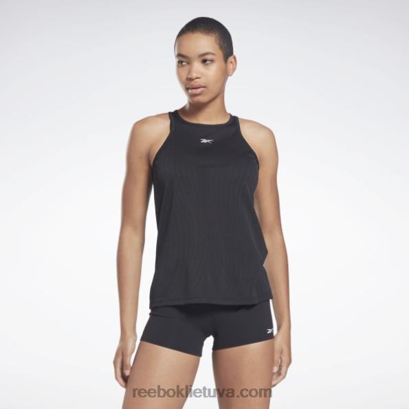 Reebok vienija perforuotas fitneso viršus FTYF8598 juodas moterys