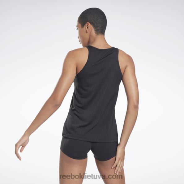 Reebok vienija perforuotas fitneso viršus FTYF8598 juodas moterys