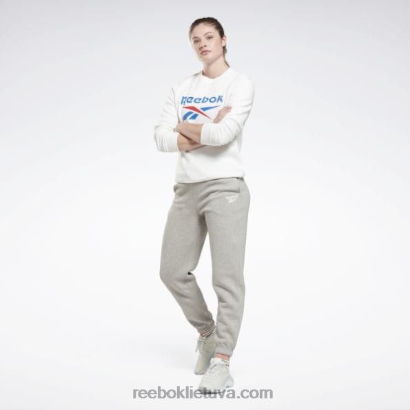 Reebok identitetas su dideliu logotipu vilnonis komandos megztinis FTYF8597 baltas moterys