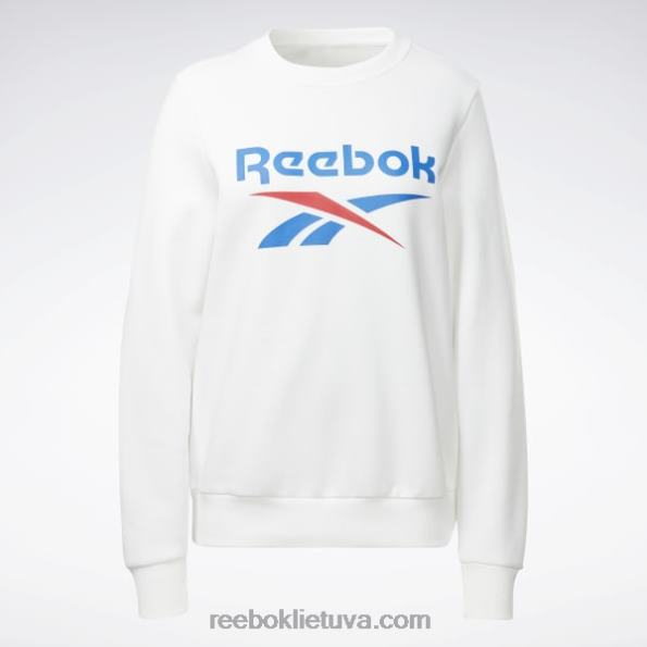 Reebok identitetas su dideliu logotipu vilnonis komandos megztinis FTYF8597 baltas moterys