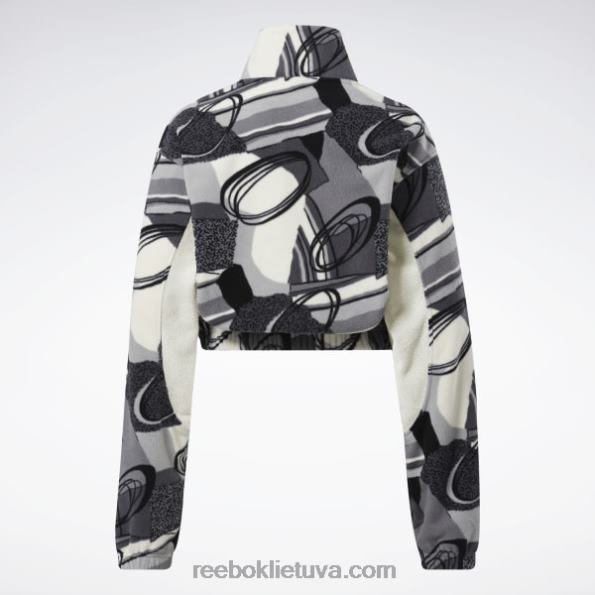 Reebok klasikiniai žieminiai megztiniai su pusiau užtrauktuku FTYF8848 gryna pilka 5 moterys