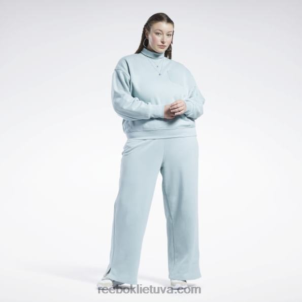 Reebok klasikiniai medvilniniai prancūziški kilpiniai megztiniai (plius dydis) FTYF8749 pajūrio pilka moterys