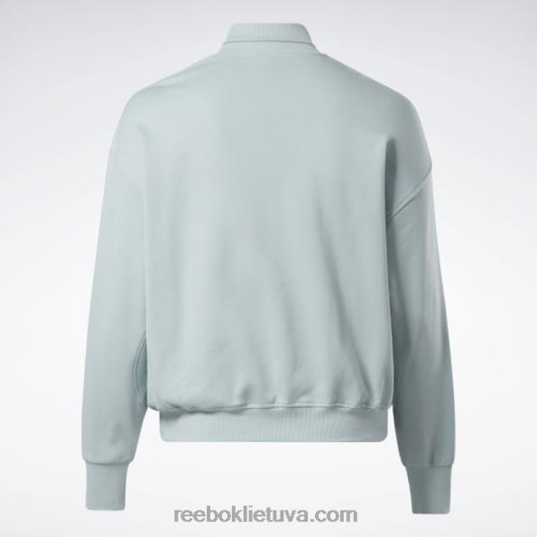 Reebok klasikiniai medvilniniai prancūziški kilpiniai megztiniai (plius dydis) FTYF8749 pajūrio pilka moterys