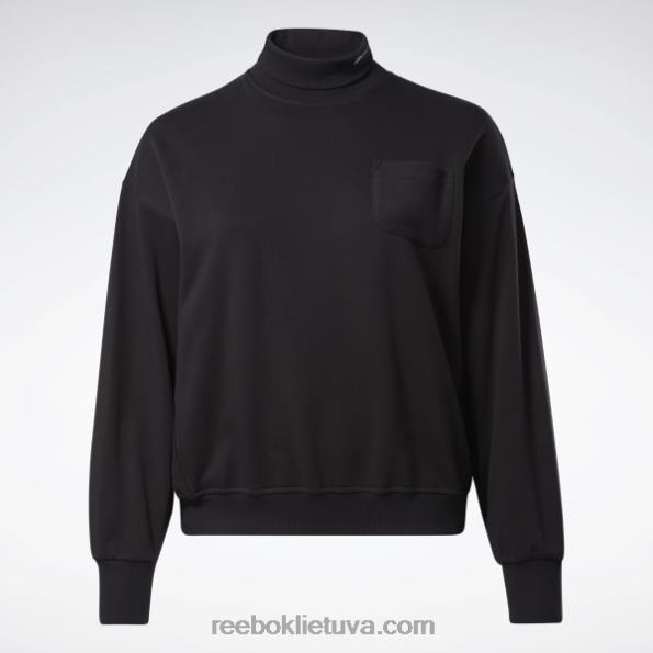 Reebok klasikiniai medvilniniai prancūziški kilpiniai megztiniai (plius dydis) FTYF8898 juodas moterys