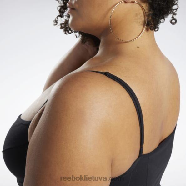 Reebok klasikinė medvilninė suknelė (plius dydis) FTYF8585 juodas moterys