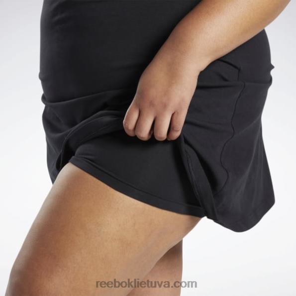 Reebok klasikinė medvilninė suknelė (plius dydis) FTYF8585 juodas moterys