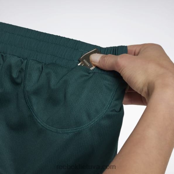 Reebok bėgioja spausdintais šortais FTYF8596 miškas žalias moterys