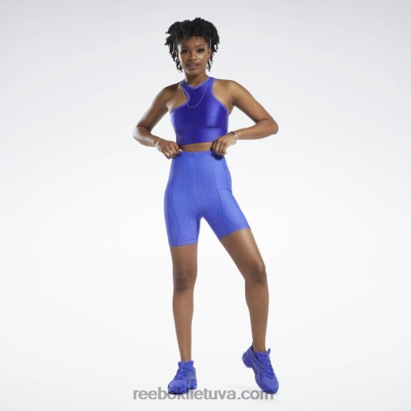 Reebok cardi b šortai aukštu liemeniu FTYF8721 ultima violetinė moterys