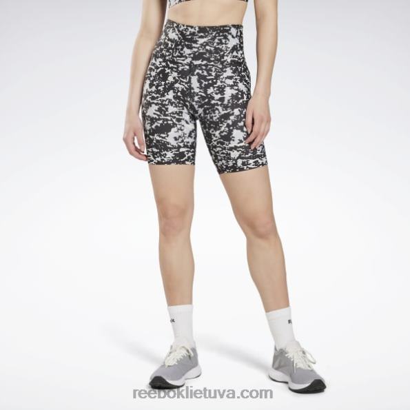 Reebok dėmėti modernūs safari šortai FTYF8640 juodas moterys