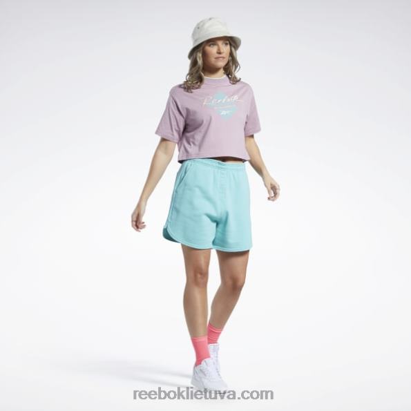 Reebok klasikiniai megzti šortai FTYF8747 pusiau klasikinė žalsva moterys