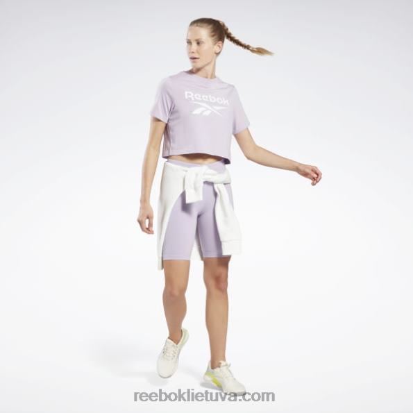 Reebok šortai su logotipu FTYF8838 violetinė oazė moterys