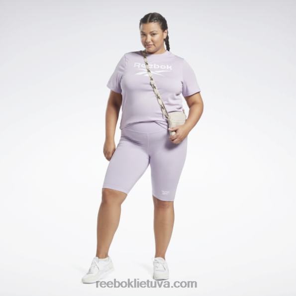 Reebok šortai su logotipu (plius dydis) FTYF8861 violetinė oazė moterys