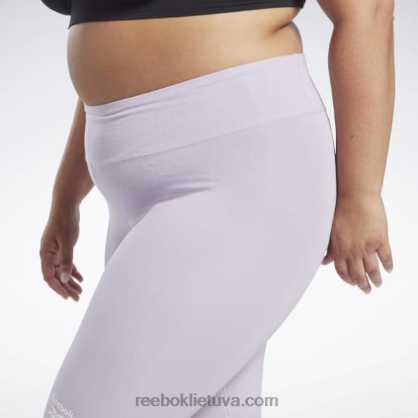 Reebok šortai su logotipu (plius dydis) FTYF8861 violetinė oazė moterys