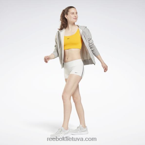 Reebok vienija fitneso chase bootie šortai FTYF8978 gryna pilka 1 moterys