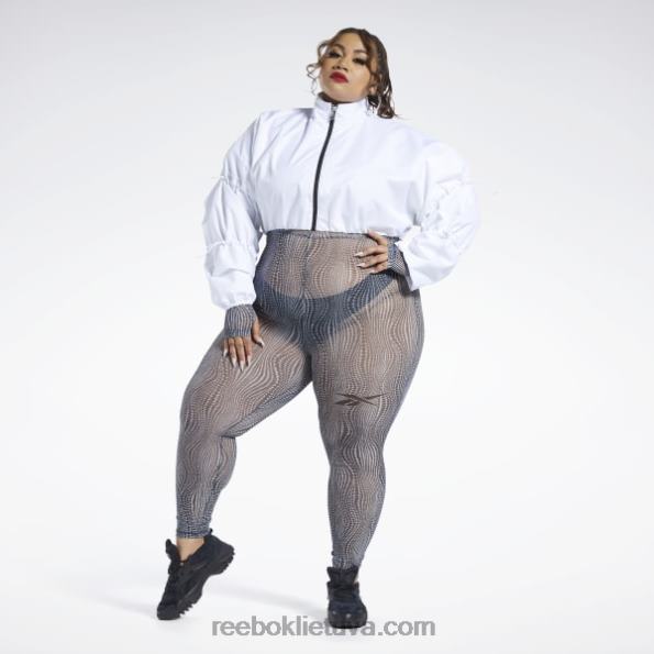Reebok Cardi b austa crop striukė (plius dydis) FTYF8335 baltas moterys