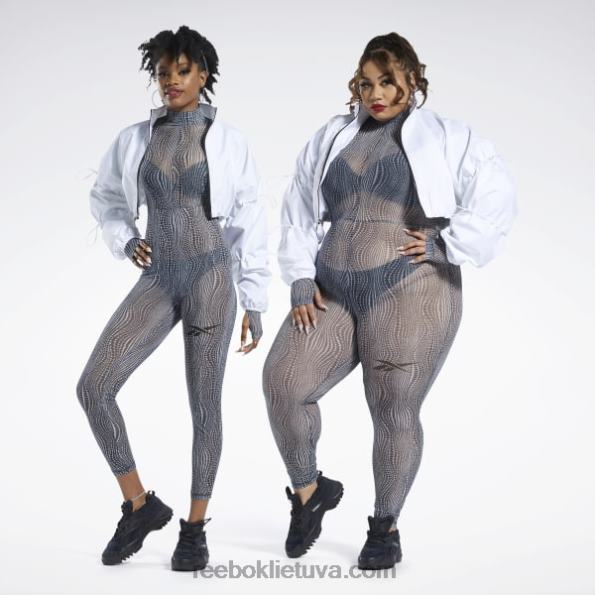 Reebok Cardi b austa crop striukė (plius dydis) FTYF8335 baltas moterys