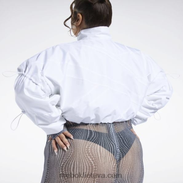 Reebok Cardi b austa crop striukė (plius dydis) FTYF8335 baltas moterys