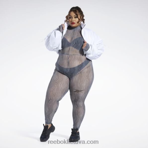 Reebok Cardi b austa crop striukė (plius dydis) FTYF8335 baltas moterys