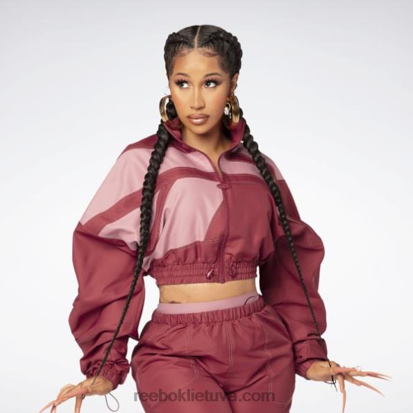 Reebok cardi b austa satino striukė FTYF870 triatlono raudona moterys