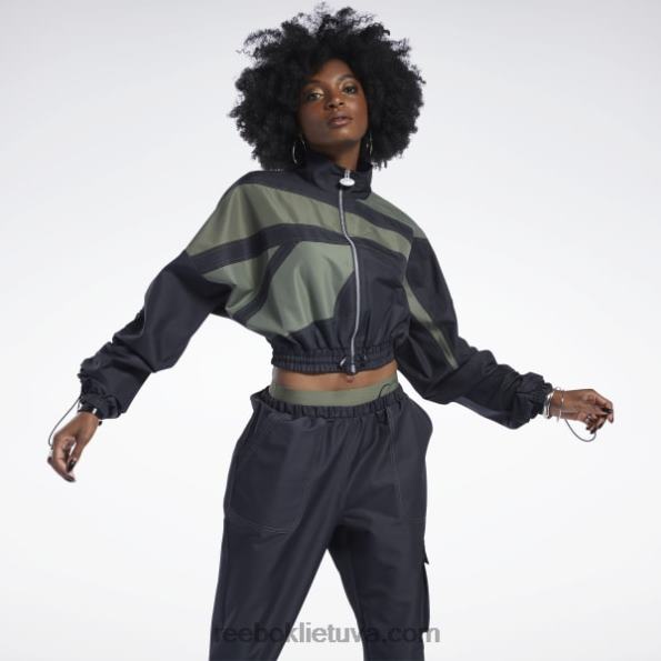 Reebok cardi b austa satino striukė FTYF8937 juodas moterys