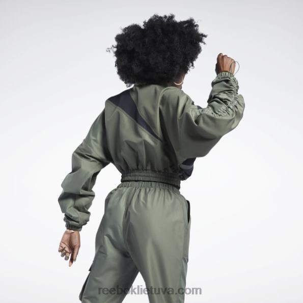 Reebok cardi b austa satino striukė FTYF8940 medžiotojas žalias moterys