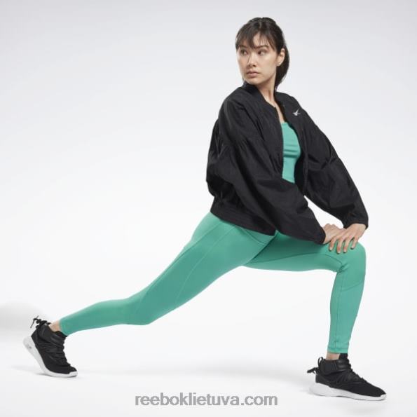 Reebok studijos blizgus mados striukė FTYF8993 juodas moterys