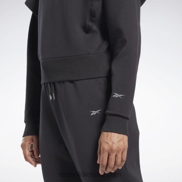 Reebok Dreamblend medvilnės vidutinio sluoksnio viršutinė dalis FTYF8765 juodas moterys