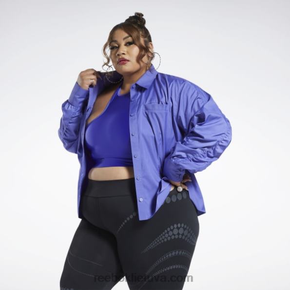 Reebok cardi b top (plius dydis) FTYF8361 violetinė atmosfera moterys