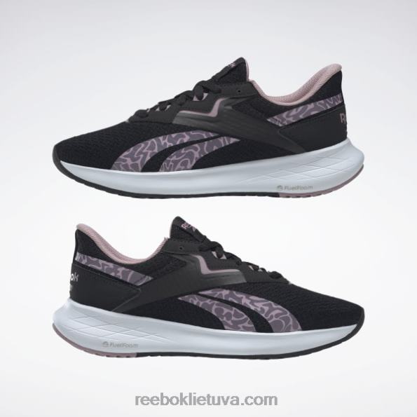 Reebok energen plus 2 moteriški bėgimo bateliai FTYF8321 šerdis juoda/alyvinė/oranžinė blykstė