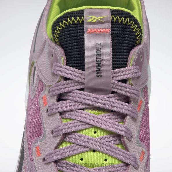 Reebok floatride energy symmetros 2 moteriški bėgimo bateliai FTYF8181 užpilta alyvinė/rūgštinė geltona/pusiau klasikinė žalsva