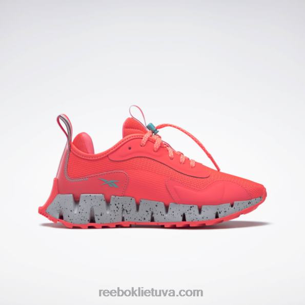 Reebok zig dynamica adventure moteriški batai FTYF8118 oranžinė blykstė/klasikinė žalsvai melsva/grynai pilka 3