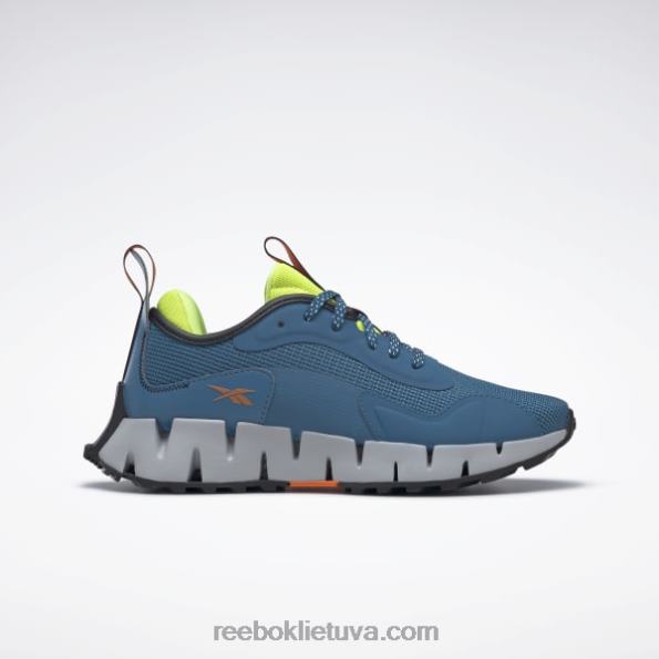 Reebok zig dynamica adventure moteriški batai FTYF8368 plieninė mėlyna s23-r / saulės rūgštis geltona / gryna pilka 3
