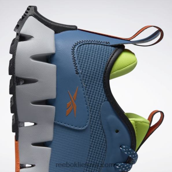 Reebok zig dynamica adventure moteriški batai FTYF8368 plieninė mėlyna s23-r / saulės rūgštis geltona / gryna pilka 3