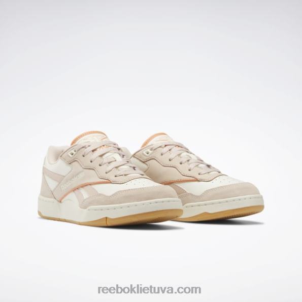Reebok bb 4000 ii moteriški batai FTYF8243 klasikinis baltas/minkštas ekru/koralinis teismas s23-r
