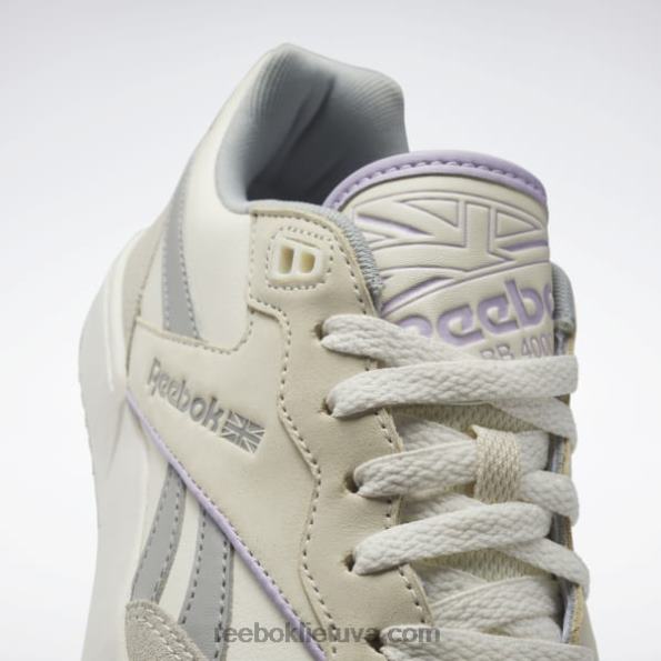 Reebok bb 4000 ii moteriški batai FTYF8926 klasikinė balta/grynai pilka 3/violetinė oazė