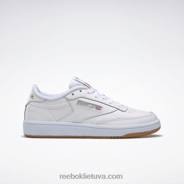 Reebok club c 85 batai FTYF857 balta/šviesiai pilka/guminė moterys