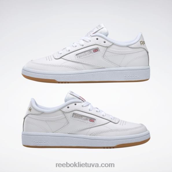 Reebok club c 85 batai FTYF857 balta/šviesiai pilka/guminė moterys